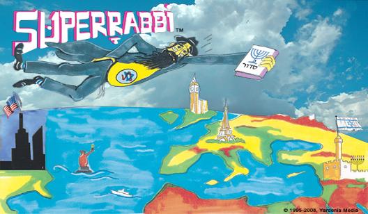 SUPERRABBI (SUPER RABBI) A New Jewish/Israeli  Superhero (Superheroes) - Super Jew (Super Jews).